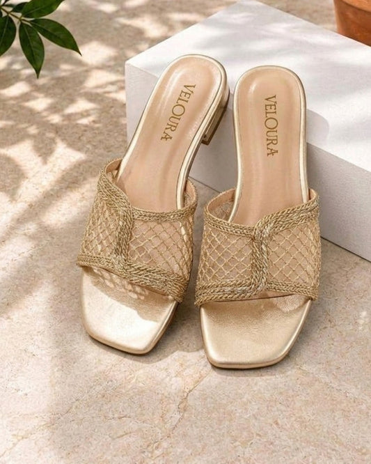Anna Embroidered Slipper