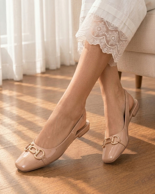 Sansa Flat Slingback Pumps