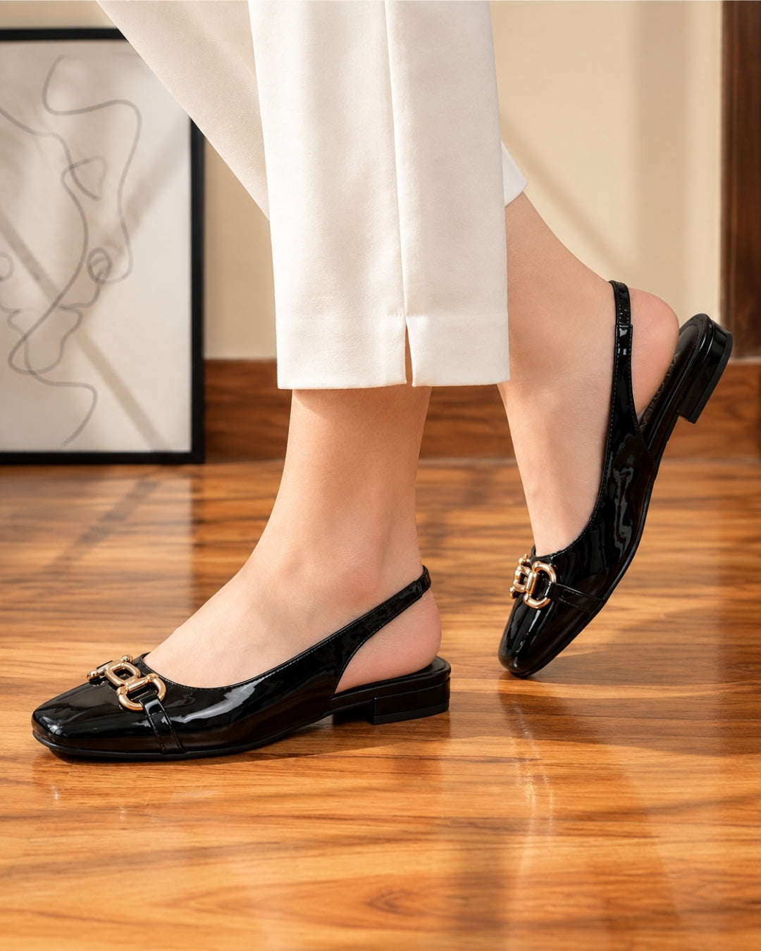 Sansa Flat Slingback Pumps