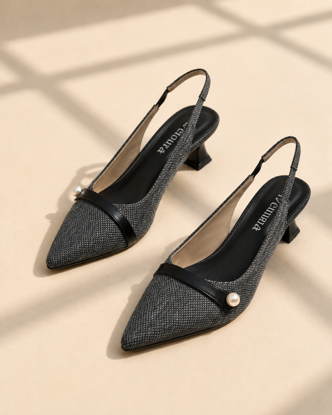 Elara Pearl Slingback Heel