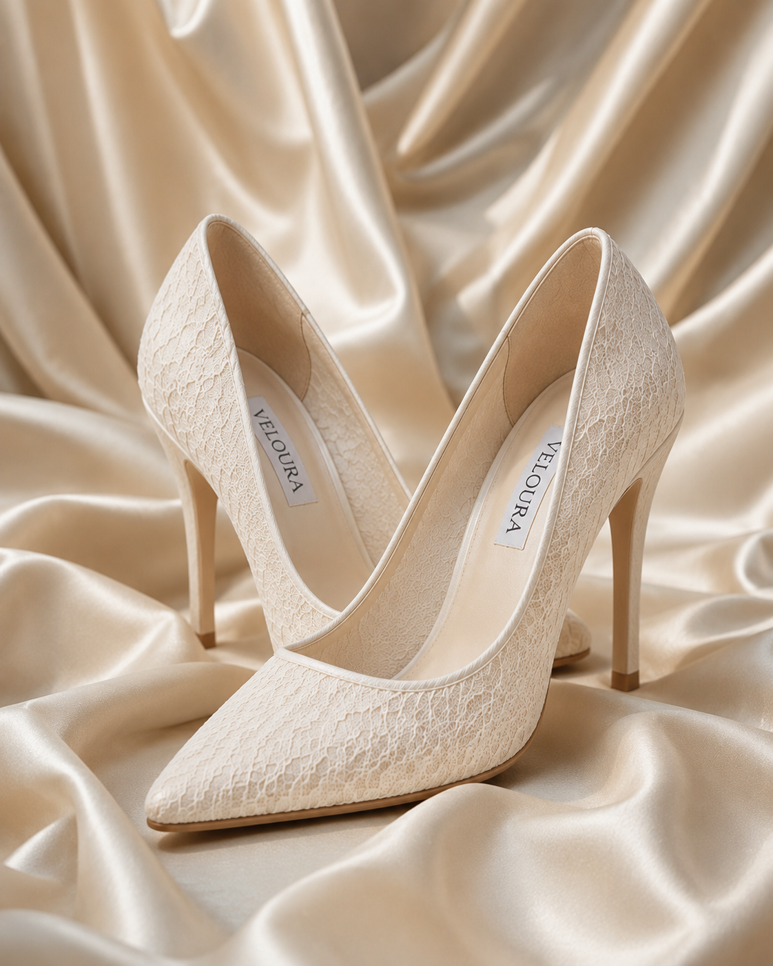 Ivory Lace Stiletto Heel