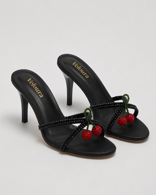 Cherry Charm Strappy Heel