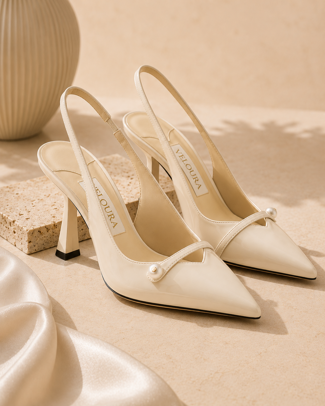 Seraphina Pearl Slingback Heel