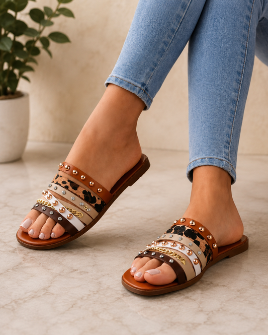 Savanna Multi-Strap Slipper
