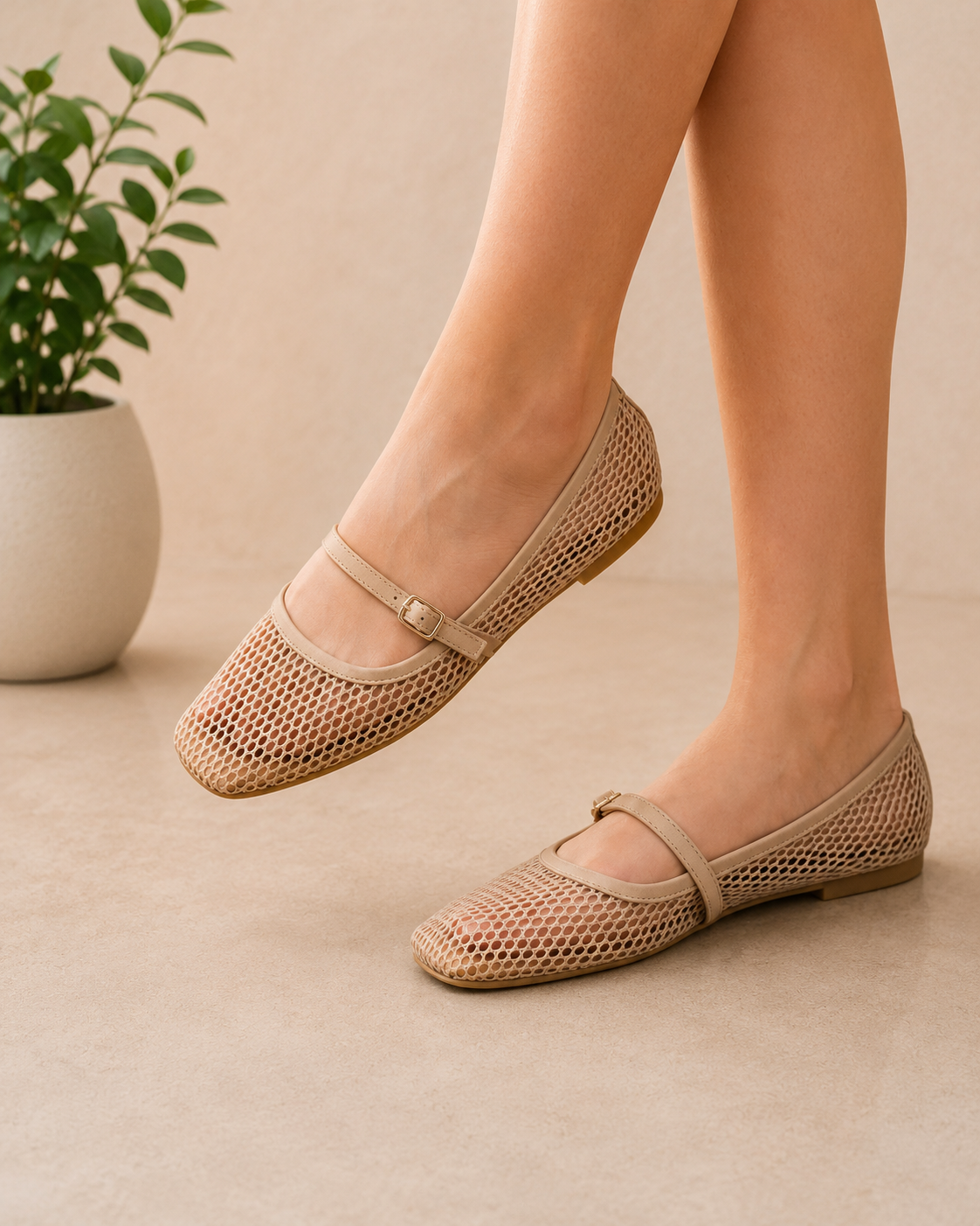 Nerissa Mesh Mary Pumps