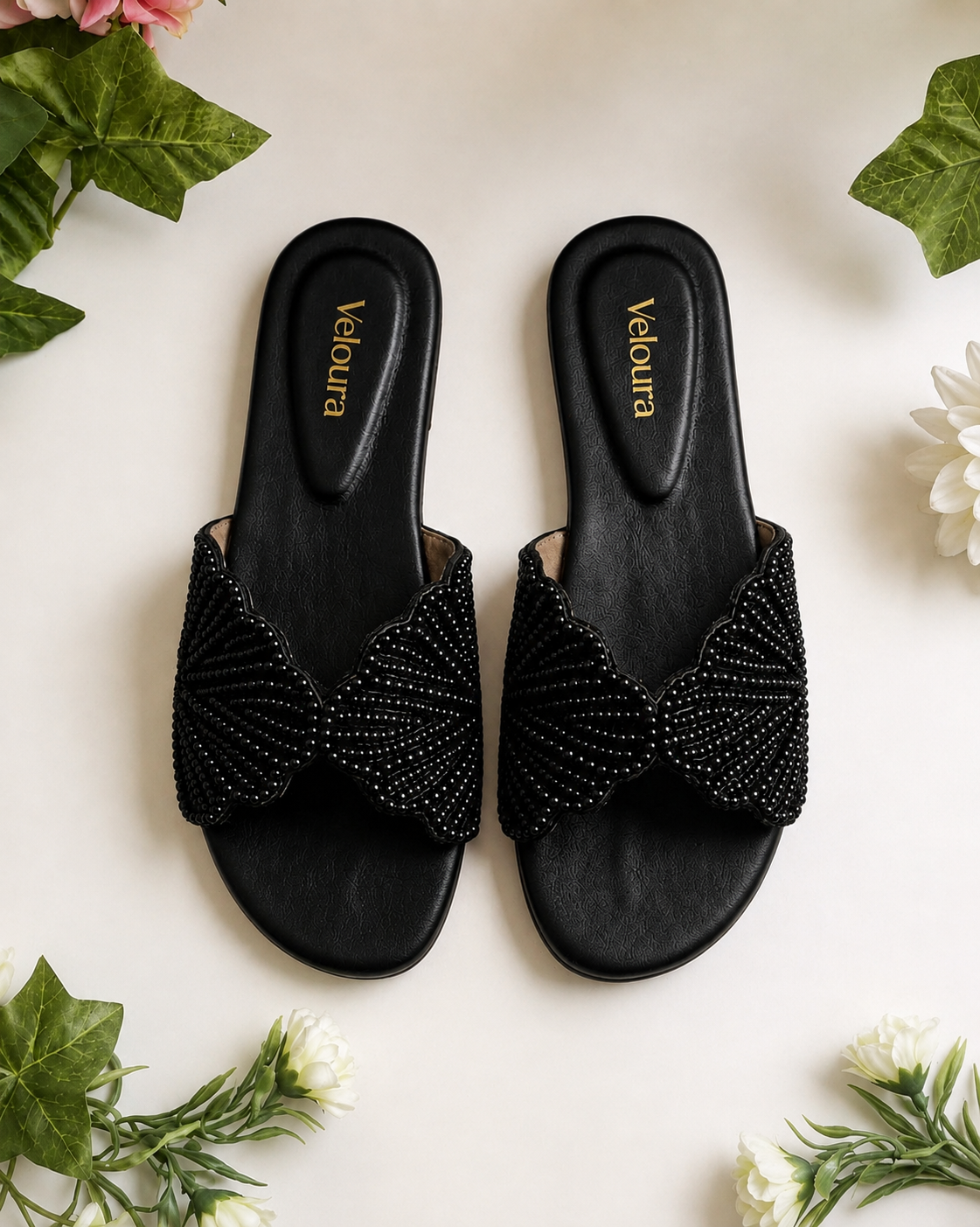 Sarah Embroidery Slipper