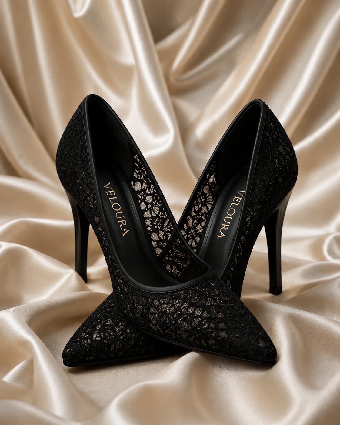 Ivory Lace Stiletto Heel