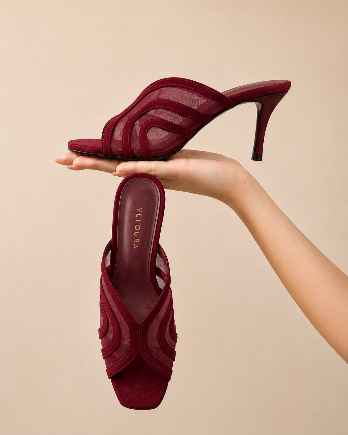 Aurelia Mesh Stiletto Heel