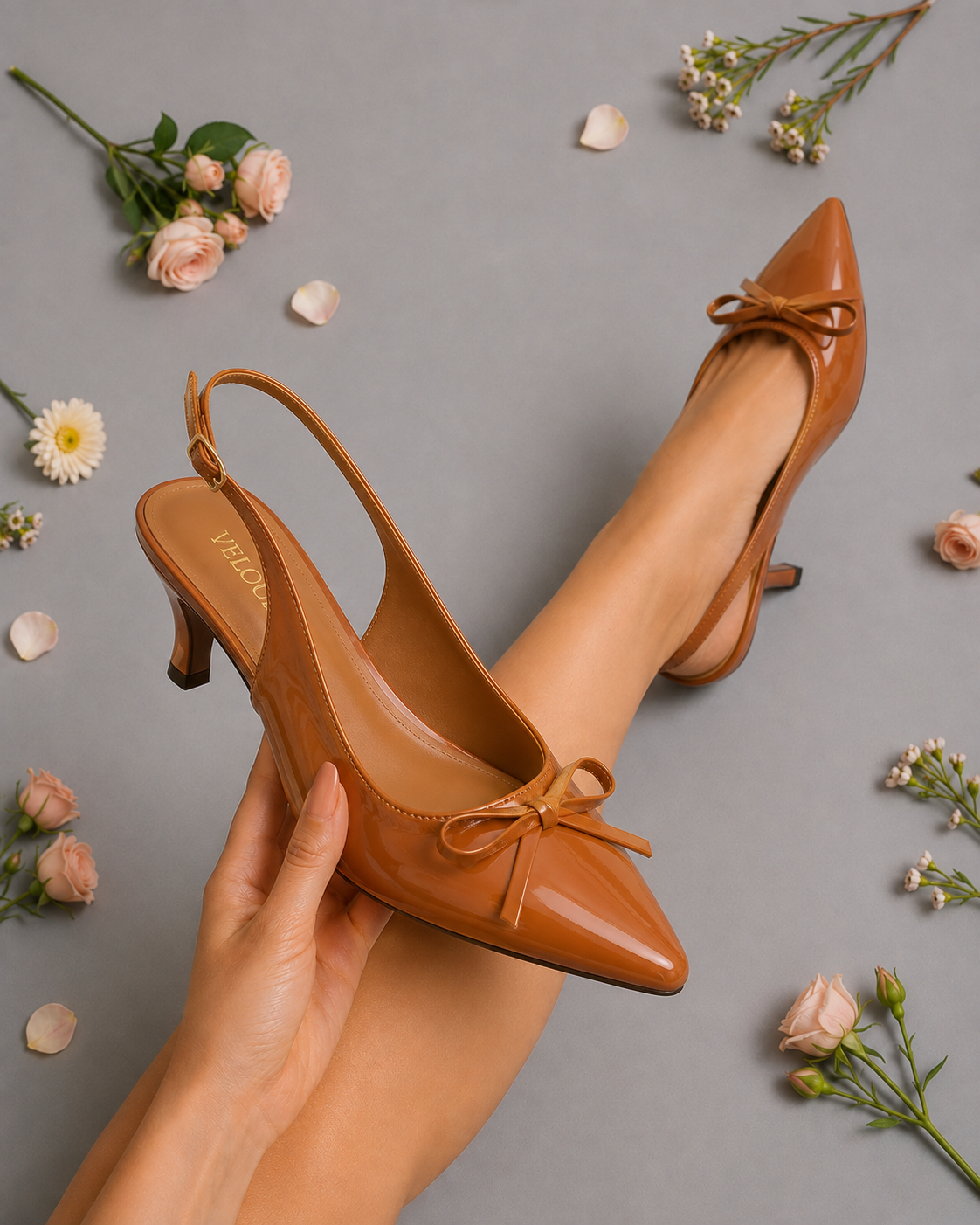 Celeste Bow Slingback Heel