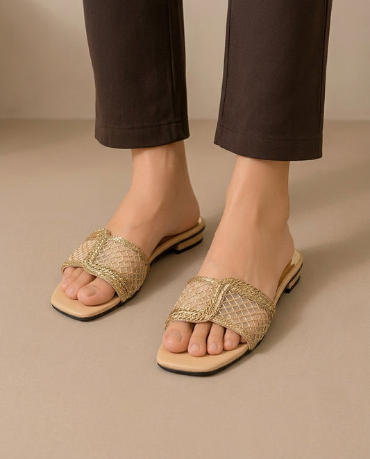 Anna Embroidered Slipper