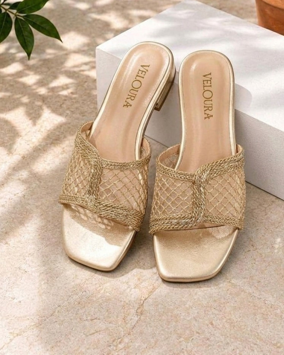 Anna Embroidered Slipper
