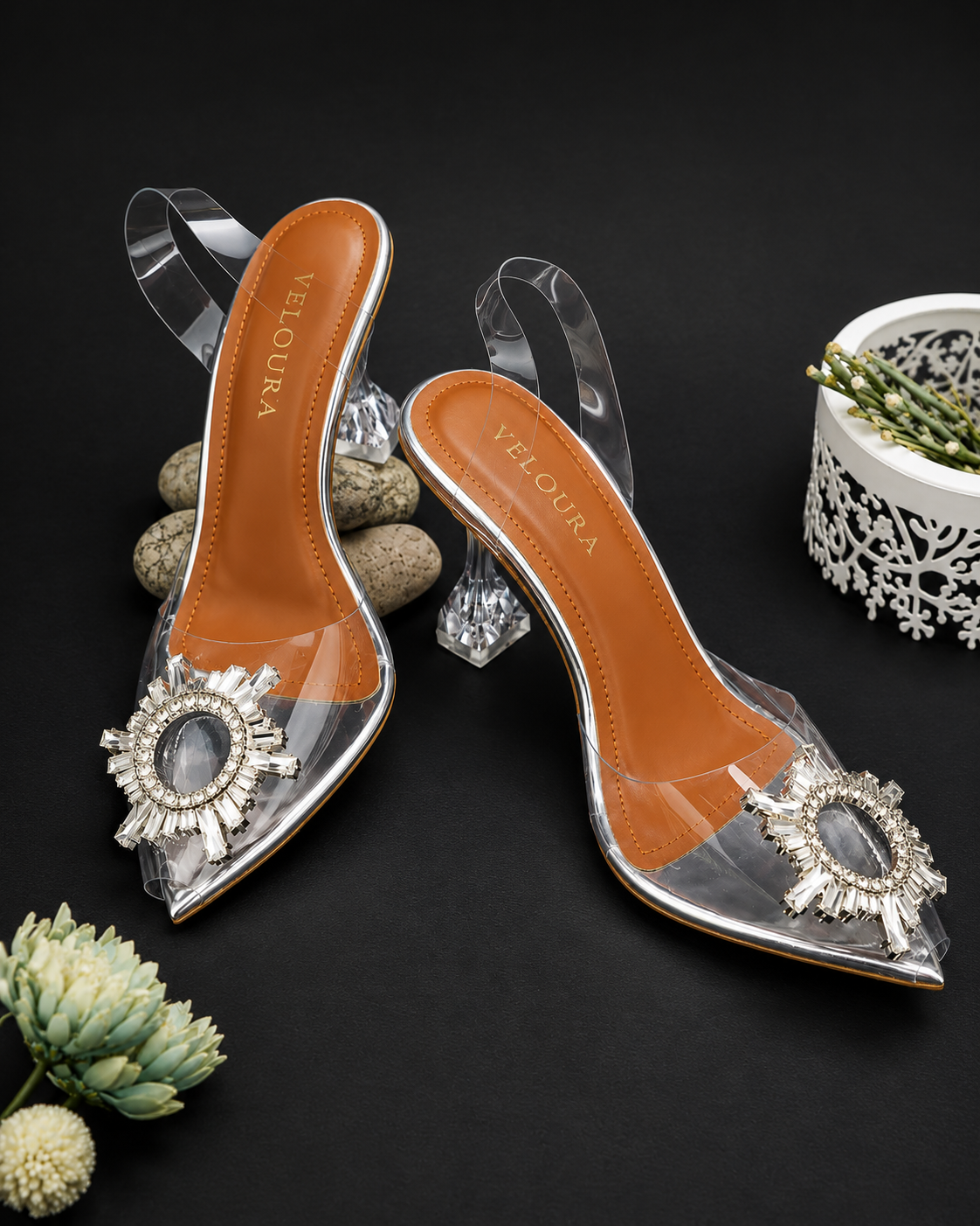 Aurora Crystal Clear Heel