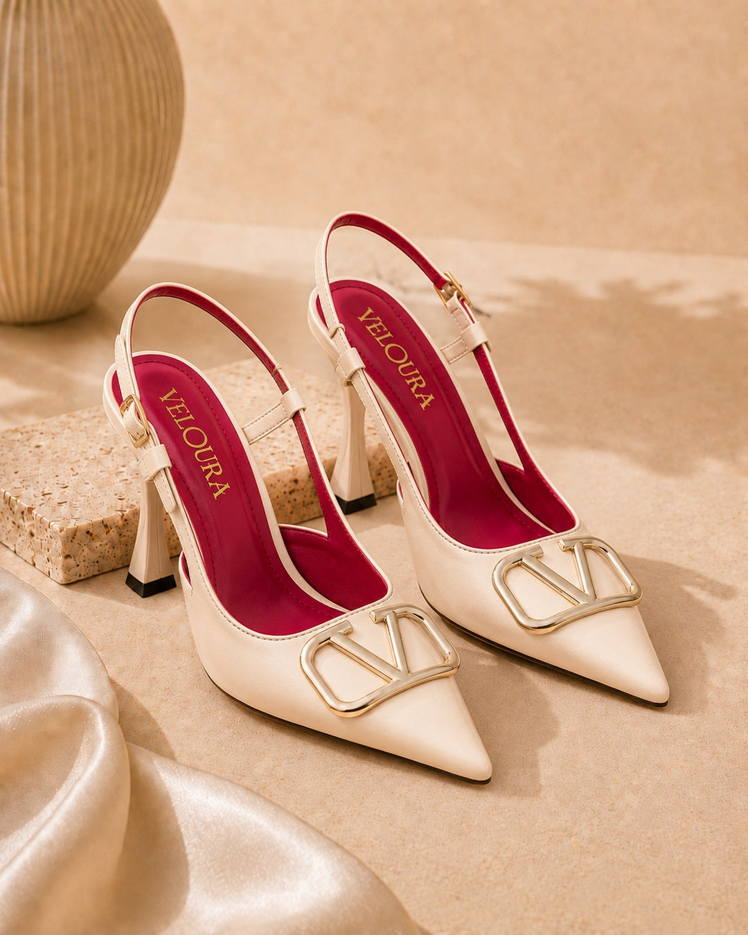 Valentina Ivory Heels