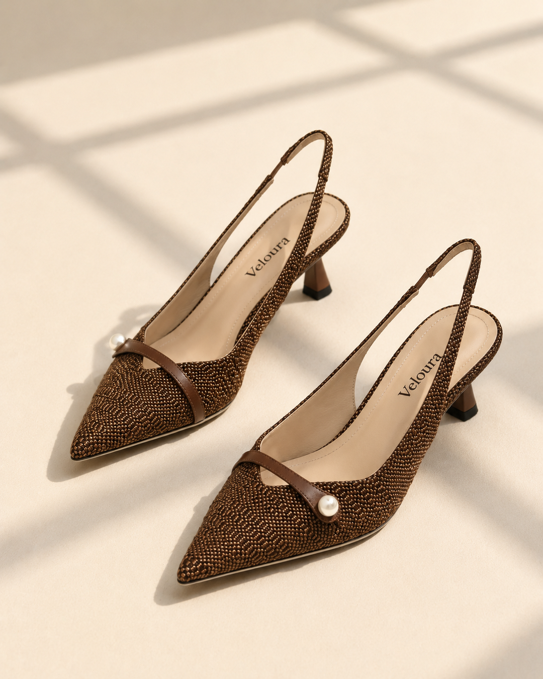 Elara Pearl Slingback Heel